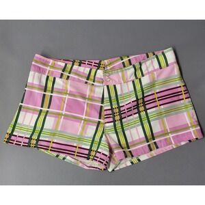 Agua Doce Shorts Womens Medium Plaid Swim Boardshorts Brazilian Beach Swimwear